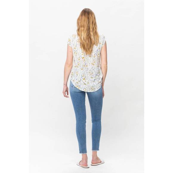 NEW JUDY BLUE mid rise vintage skinny jeans in blue - Picture 5 of 5